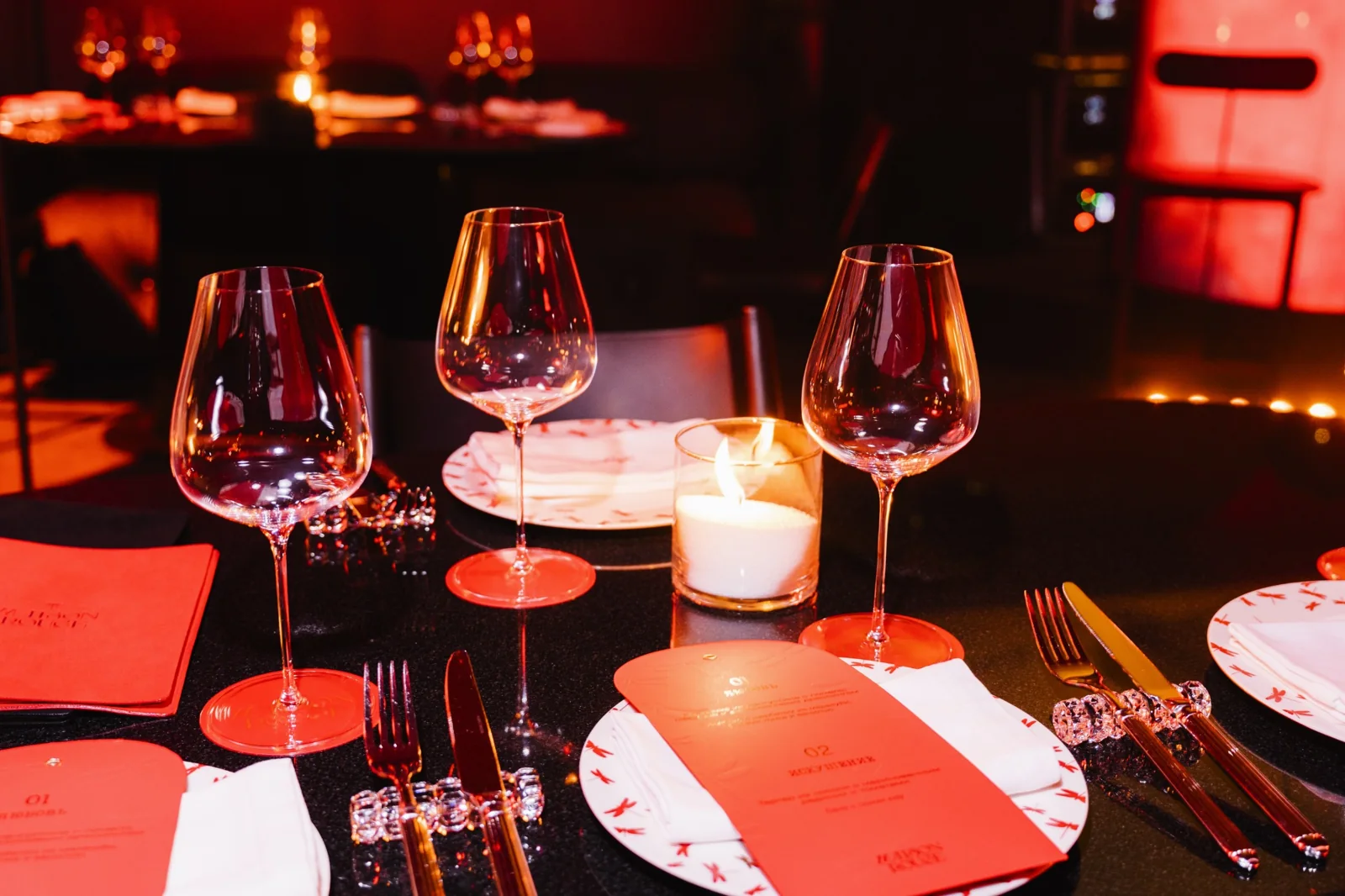 Table settings and printed materials